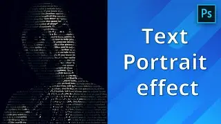 Text portrait effect in photoshop | how to create text portrait effect in photoshop 2022