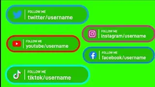 all social media intro green screen best green screen social media icon