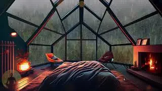 Beautiful Rain Sounds For Sleeping at Night - Gentle Rain and Thunder For Meditation, Sleep, Relax