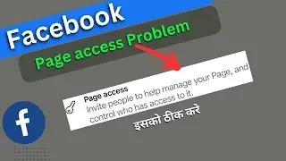 Facebook page access problem, Something went wrong while saving your change,
