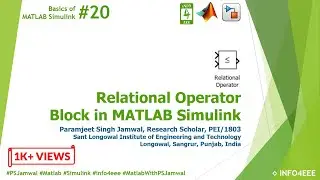 Relational Operator Block in MATLAB Simulink #20 | Pulse Width Modulation Controller