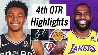 Los Angeles Lakers vs. Antonio Spurs Full Highlights 4th Quarter | NBA Season 2021-22