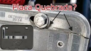 Motovlog - incendio, Placa Quebrada