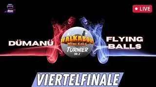 Viertelfinale "DüMaNü vs. Flying Balls" // 2. StockiVR Walkabout Mini Golf VR Turnier - LIVE