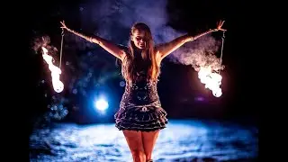 Fire Poi Spinning 🔥