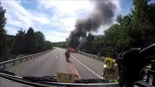 BVFD Engine 3 Vehicle Fire Response 6/28/17, GoPro
