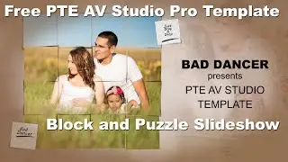 Free PTE AV Studio Pro Template   Block and Puzzle Slideshow ID 08082023