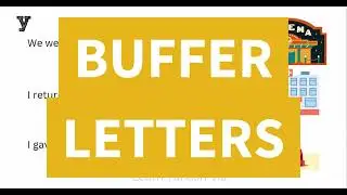 Turkish A1 Exercises 8 - Buffer Letters