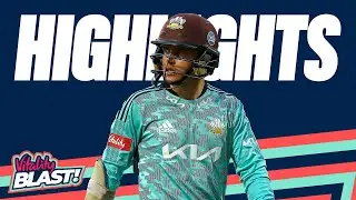 Sam Curran's Crucial Innings For Away Side | Kent v Surrey - Highlights | Vitality Blast 2022