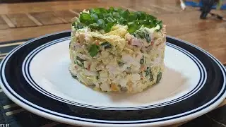 Очень вкусный КРАБОВЫЙ салат с ИЗЮМИНКОЙ