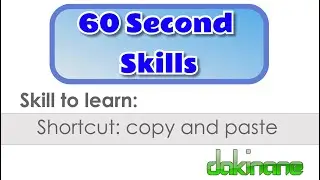 Keyboard shortcut: copy and paste