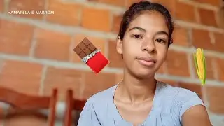 UM DIA COMENDO COMIDAS AMARELA E MARROM- Olha jackelline