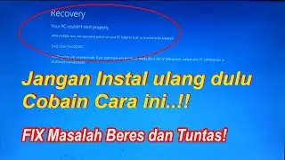 Cara Mengatasi Windows 10 Problem Bluescreen Error Recovery |Your PC Couldn't Start Properly
