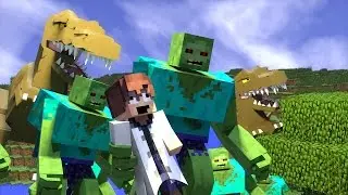 MINECRAFT ДОКТОР ДИНОЗАВРУС - НОВЫЕ ДИНОЗАВРЫ В КОНЦЕ СЕРИИ #7