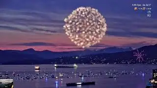 LIVE English Bay Vancouver, drone show
