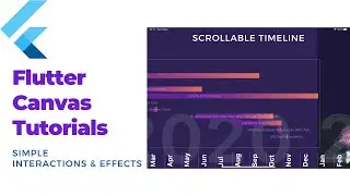 Flutter Canvas Tutorials 06 - A Scrollable Timeline(2020)