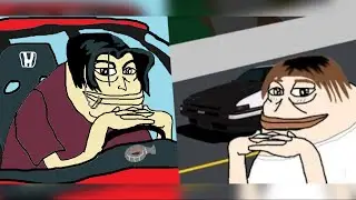 Takumi vs Shingo... but Shingo wins  [ Initial D ]