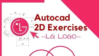 How to make LG LOGO Design in Autocad