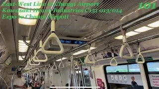 SMRT (CGL) Ride on C151 set 013/014 from Expo CG1/DT35 to Changi Airport CG2