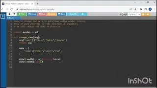 Python pandas library to create the dataframe | How to use the pipe function in simple method