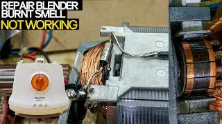 Repair mixer bender not working after burnt smell