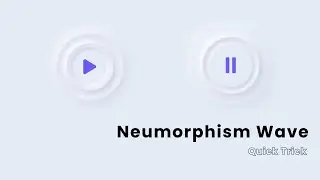 Create A Neumorphism Wave  Using Html, CSS And Javascript | Web Design | Speed Code