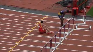 Liu Xiang Crashes Out of the 2012 Olympics. Previously UNSEEN Footage! Live HD 刘翔栏预赛意外