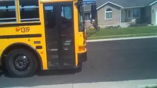 Alex's return from first day at kindergarten