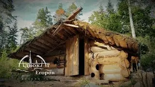Traditional log cabin with a bear-proof door