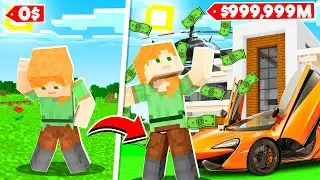 OGGY CHALLENGED ME TO BECOME RICH WITH $0.01 IN MINECRAFT!