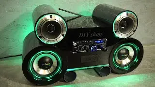 Boombox, make a portable and powerful boombox from PVC pipes with your own hands, bluetooth