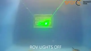Spot X Laser Scalers mounted on a Blue Robotics BR2 ROV