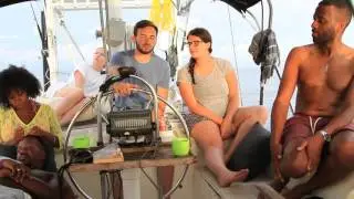 Sailing between Cuba and Jamaica on calm seas