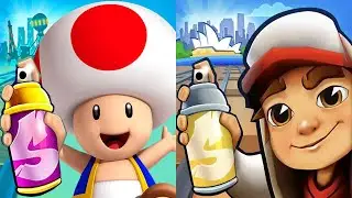 Subway Surfers Sydney 2024 Rain vs Toad Super Mario vs Taha Chili-Taha Surfers Outfit Gameplay HD