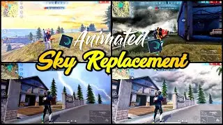 Free Fire Sky Replacement 😍 Animated Sky Animation with thunder ⛈️ effect Colourful Sky Editing 💖🔥