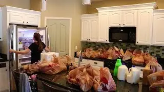 GROCERY HAUL KITCHEN SPEED CLEAN ROUTINE | CLEAN WITH ME