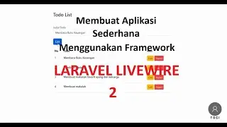 2 || Instalasi Laravel Livewire