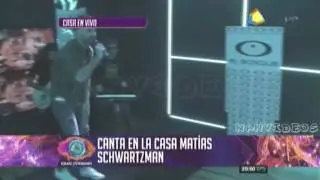 Fiesta Viernes 12/08 - Matias S canta en la casa Gran Hermano 2016