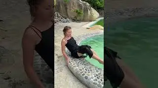 wet black dress #wet #wetgirl #swimmingpool #wetclothes