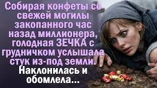 Голодная ЗЕЧКА собирала конфеты с могилы. Услышала стук из-под земли, наклонилась и обомлела