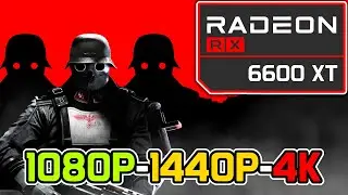Wolfenstein The New Order || RX 6600 XT + i5 10400F Performance Test || 1080p, 1440p, 4k Benchmark