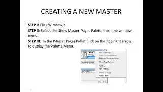 MASTER PAGE IN PAGEMAKER