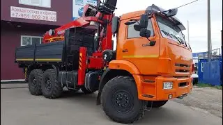 Камаз 6х6  с КМУ и функцией Автовышки как это работает?