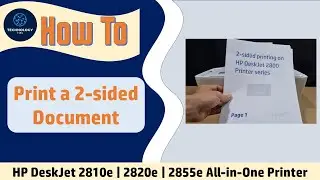 HP DeskJet 2855e | 2820e | 2821e | 2800 AiO printer series : How to Print a 2 sided document