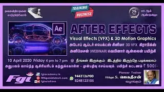 After Effects Shatter Effects And Partcile Effects Into To Vfx By Fifthgen Jagadeesan in tamil