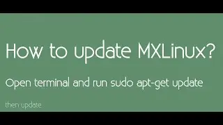 How to update MXLinux