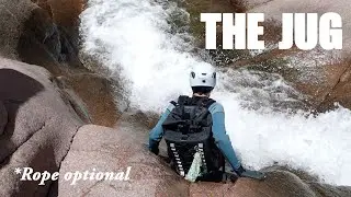 Arizona swift water canyon you can do with or without a rope - The Jug at Salome Creek