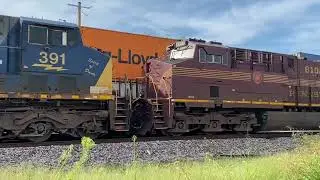 Chasing BNSF H-TULMEM across the Cherokee sub!
