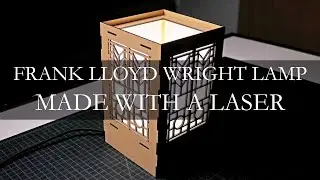 Frank Lloyd Wright Inspired Lamp Made with a Laser Cutter