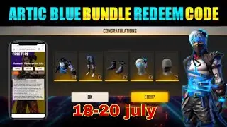 Free Fire Today Redeem Code 18 july | ff Reedem Codes | Artic Blue Bundle Redeem Code Free Fire